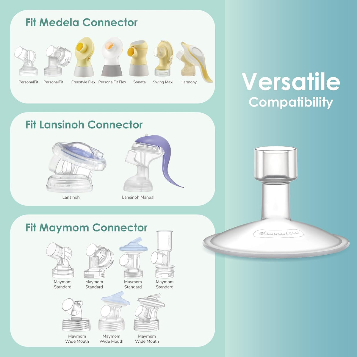 Maymom MyFit Shields Saucer Series de 0.709 in compatible con extra...
