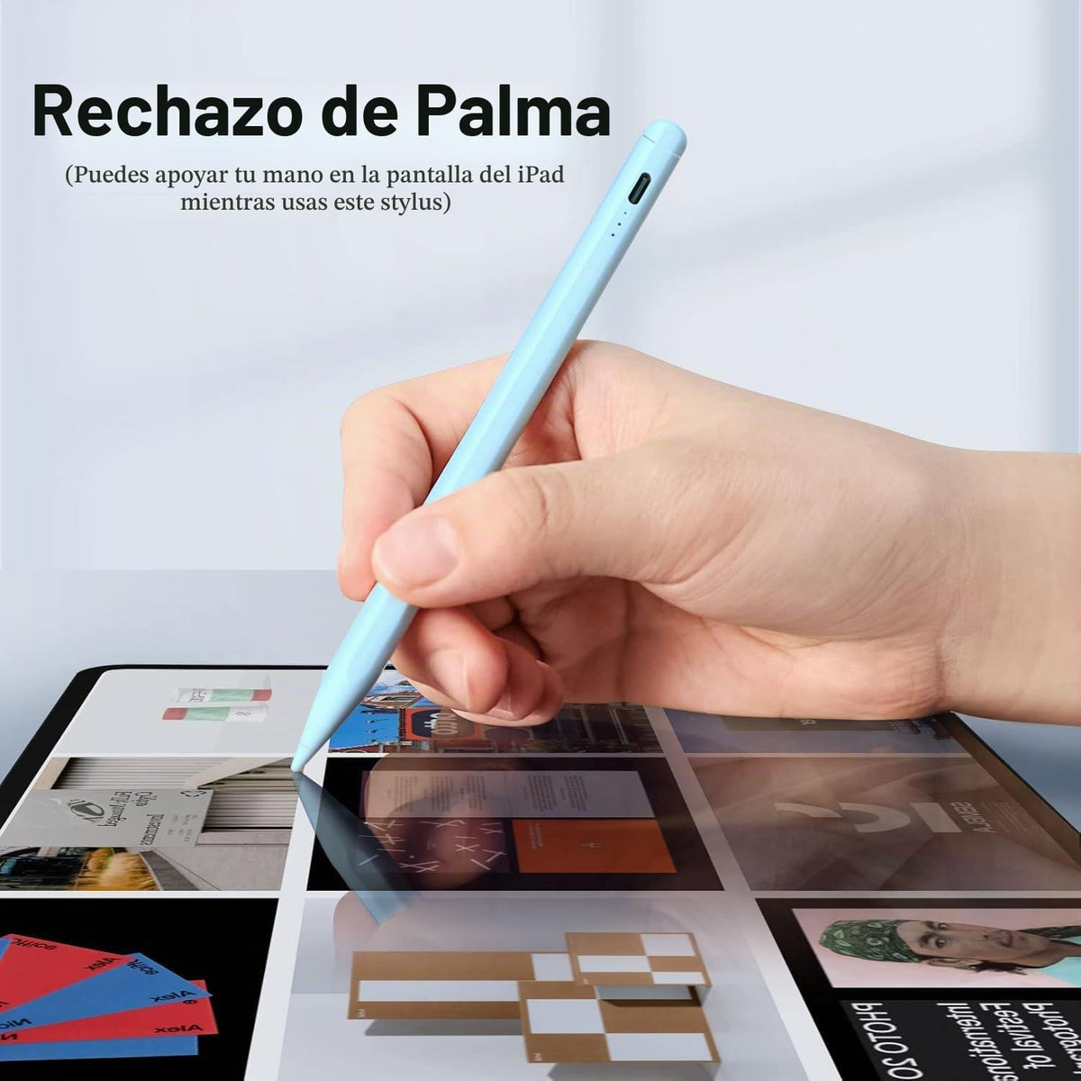 Lápiz capacitivo para iPad (2025-2018), sensibilidad a la inclinaci...