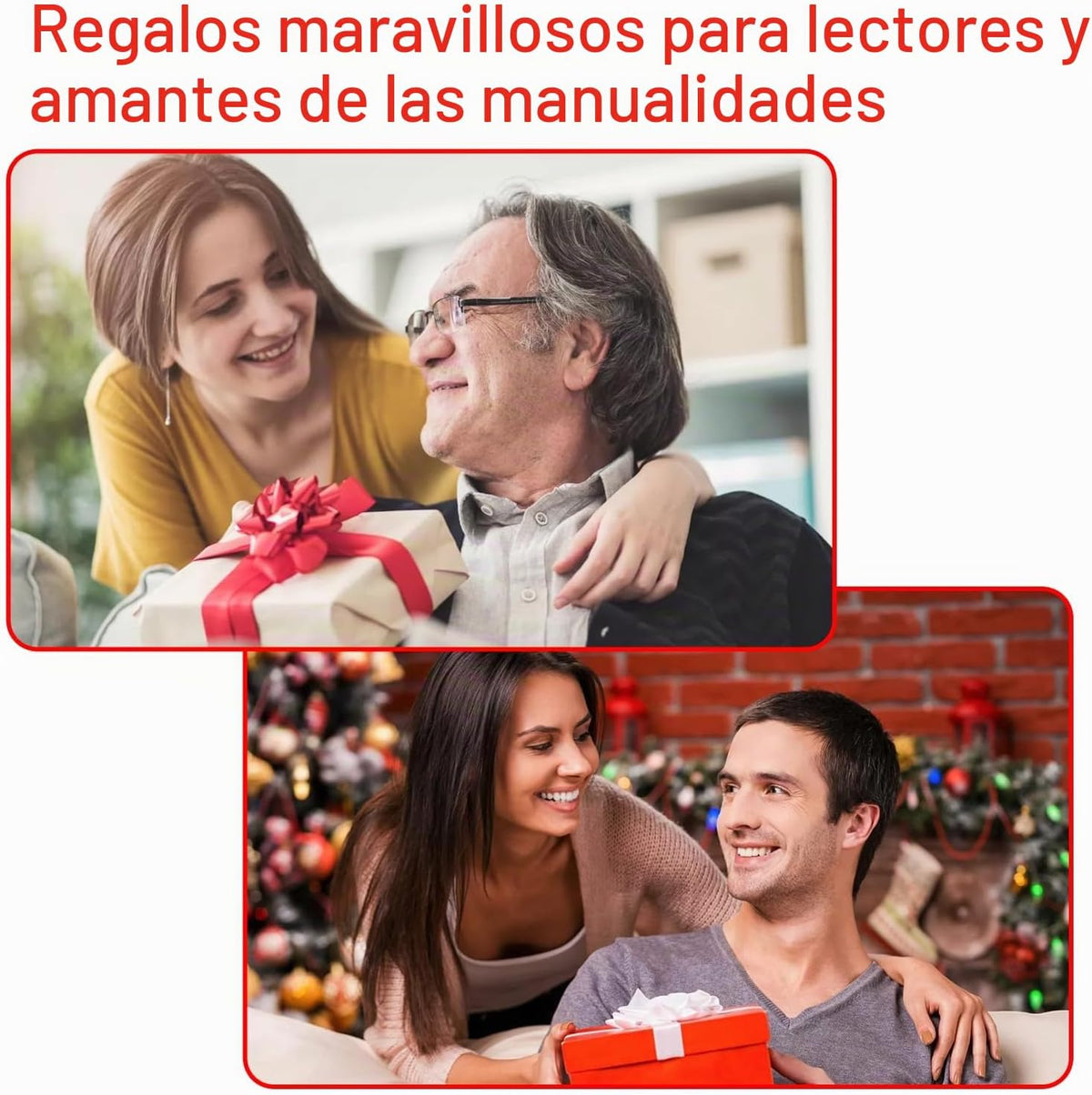 Finezeal Luz de lectura de cuello rojo de 630 nm, luz azul cero, re...