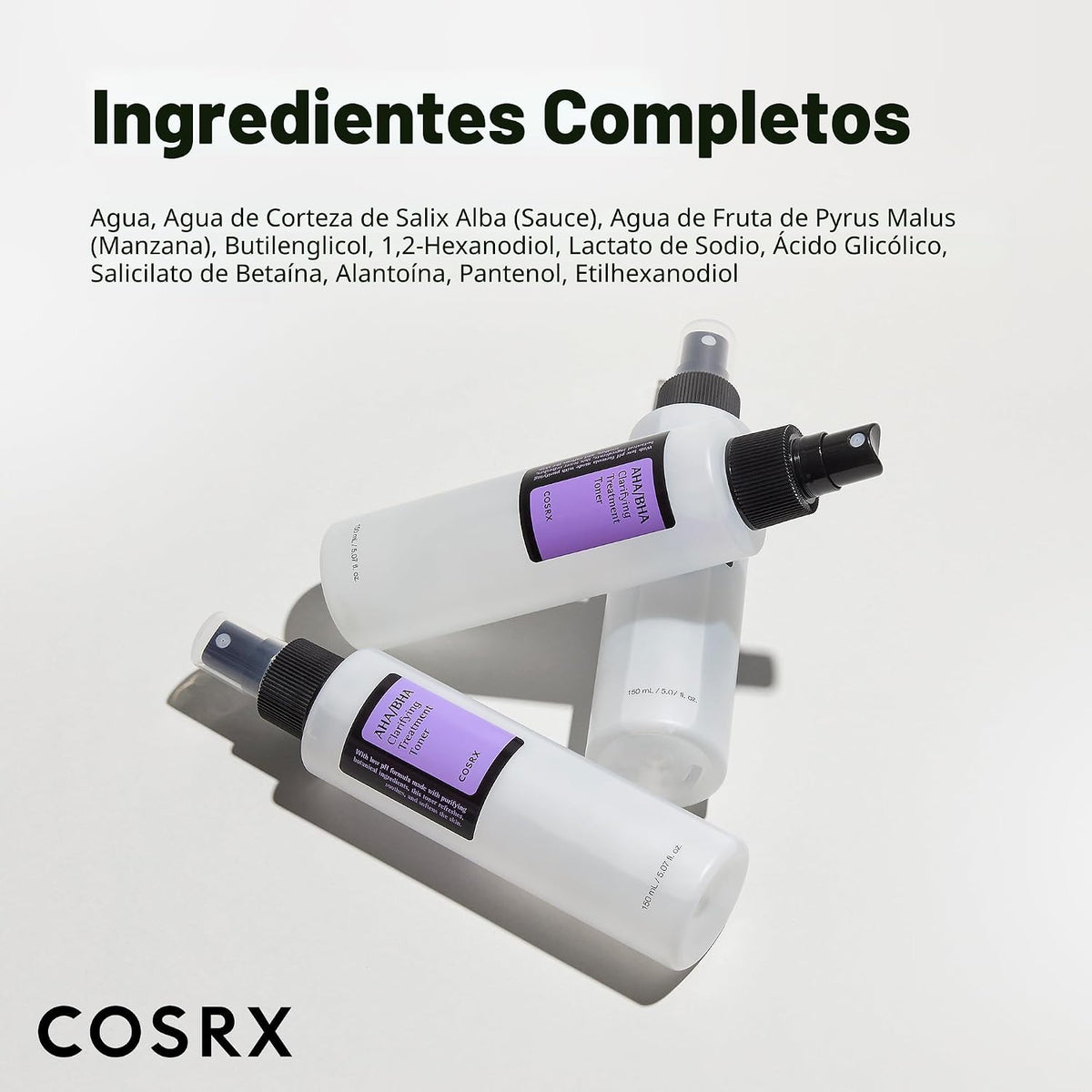 Tónico de tratamiento COSRX AHA\/BHA para puntos blancos y poros ob...