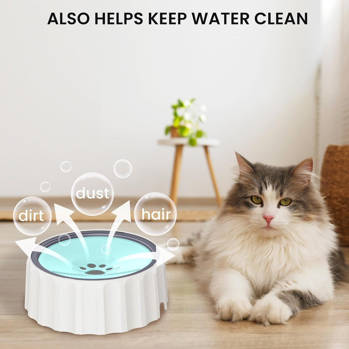 FORWH Cuenco de agua para perros pequeños sin derrames, dispensador...