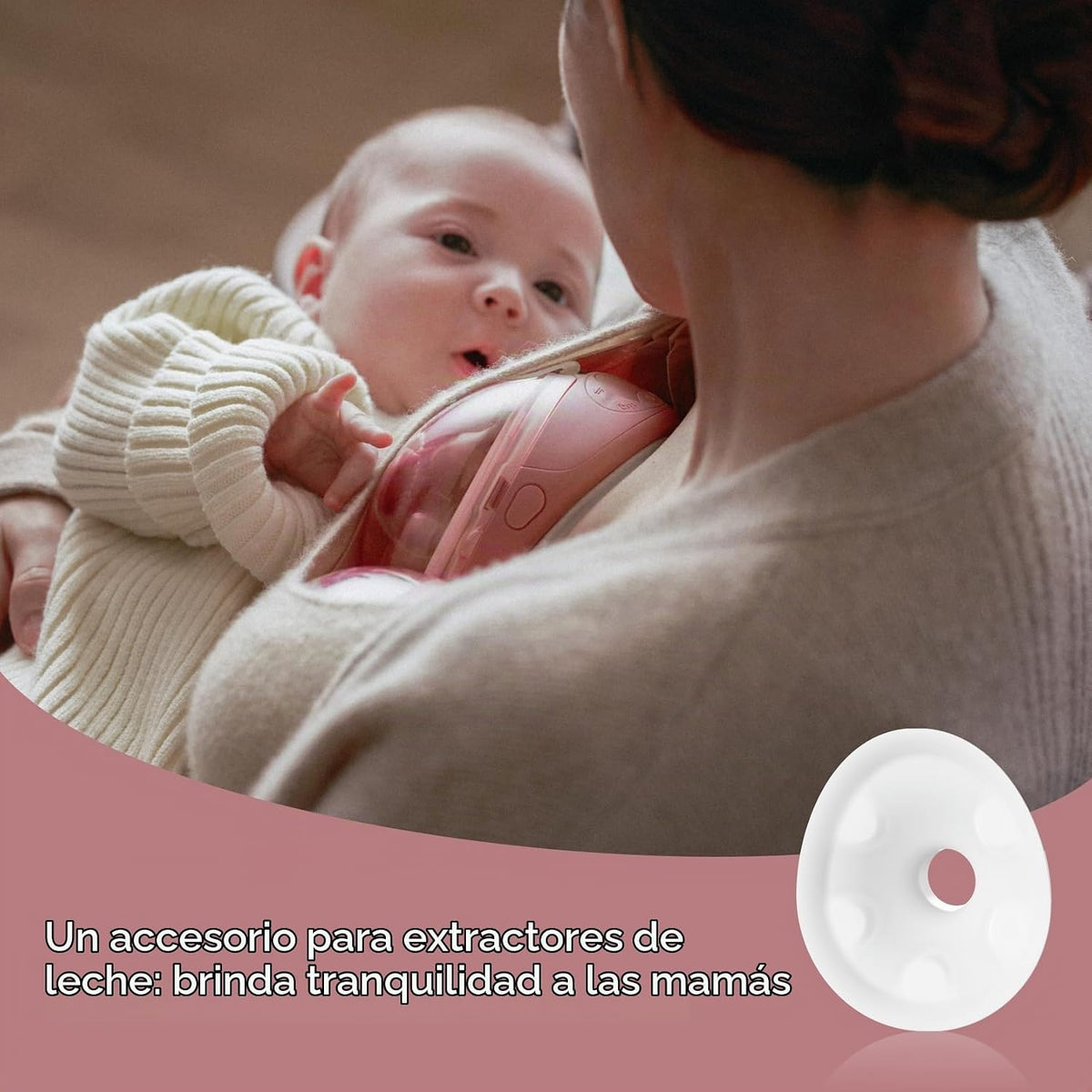 Momcozy Wellness 1 Brida calefactada de 0.945 in, doble sello para...