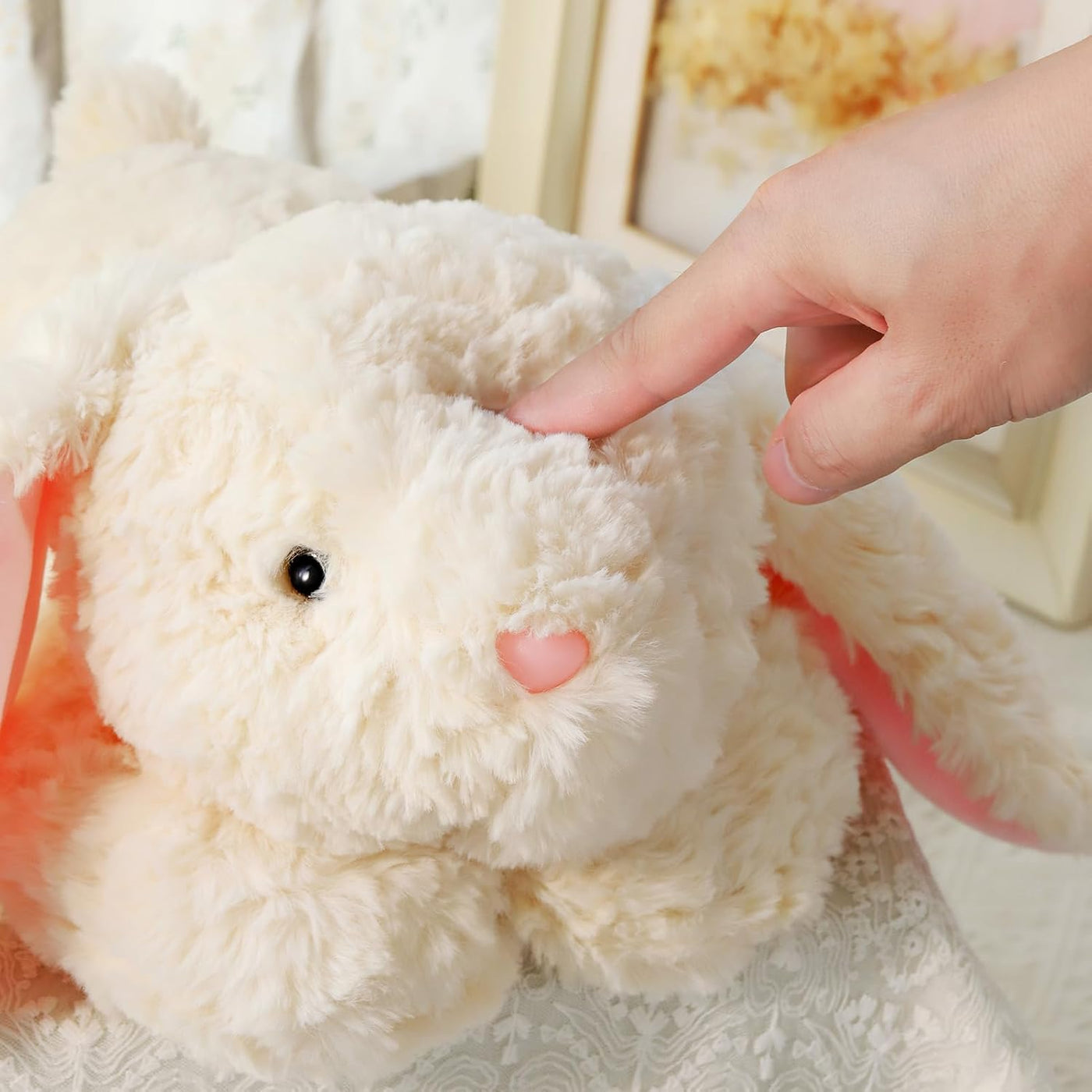 IFX24 Peluche de conejo suave con peso de 20.5 pulgadas, 2 libras,...
