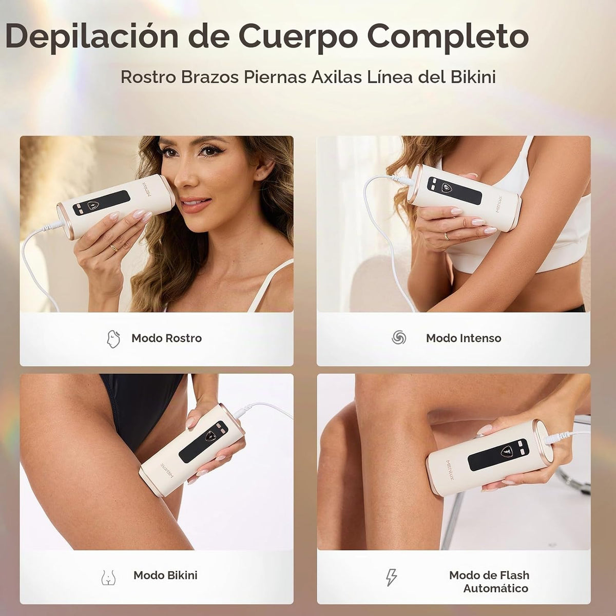 MITHLUX - Dispositivo de depilación láser para mujeres, enfriamient...
