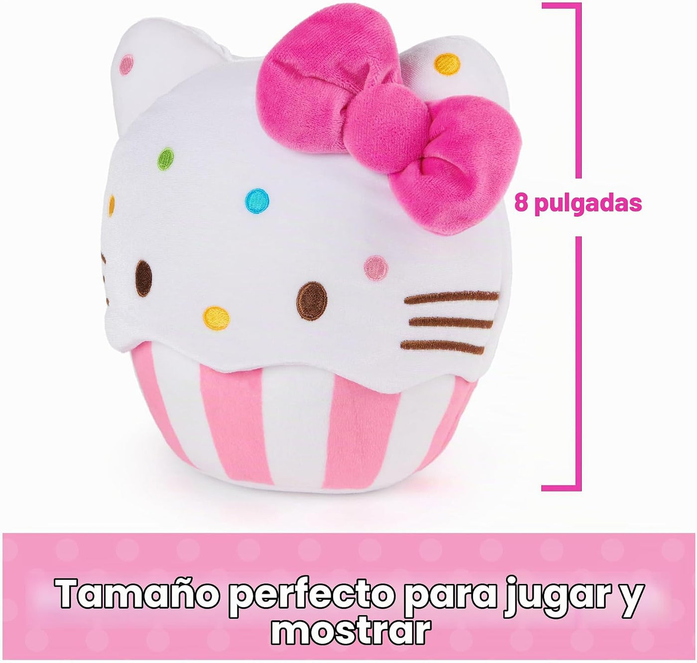 GUND Sanrio Hello Kitty Cupcake - Juguete de peluche de postre de 8...
