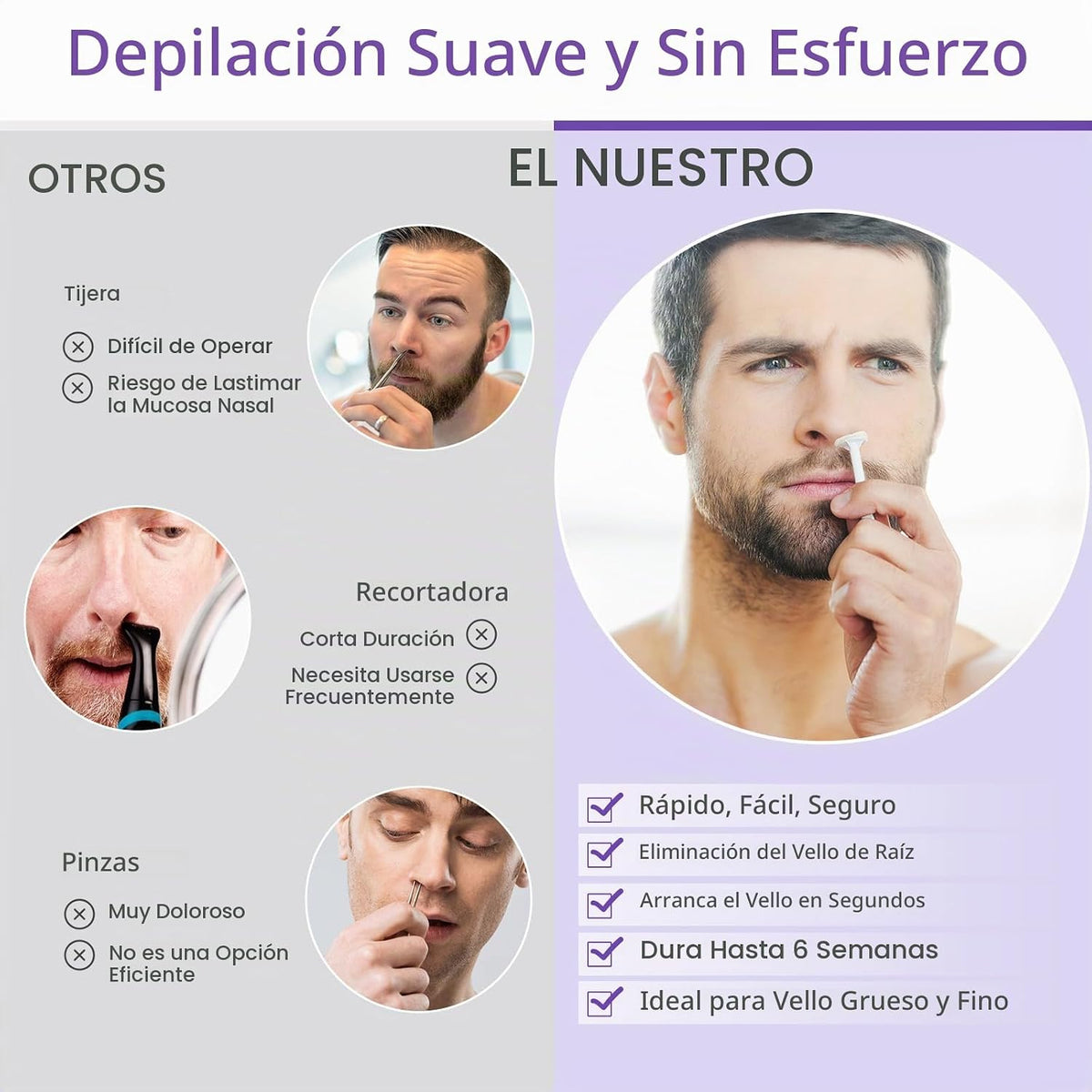 BLITZWAX Olla de cera individual, calentador de cera dura para cara...