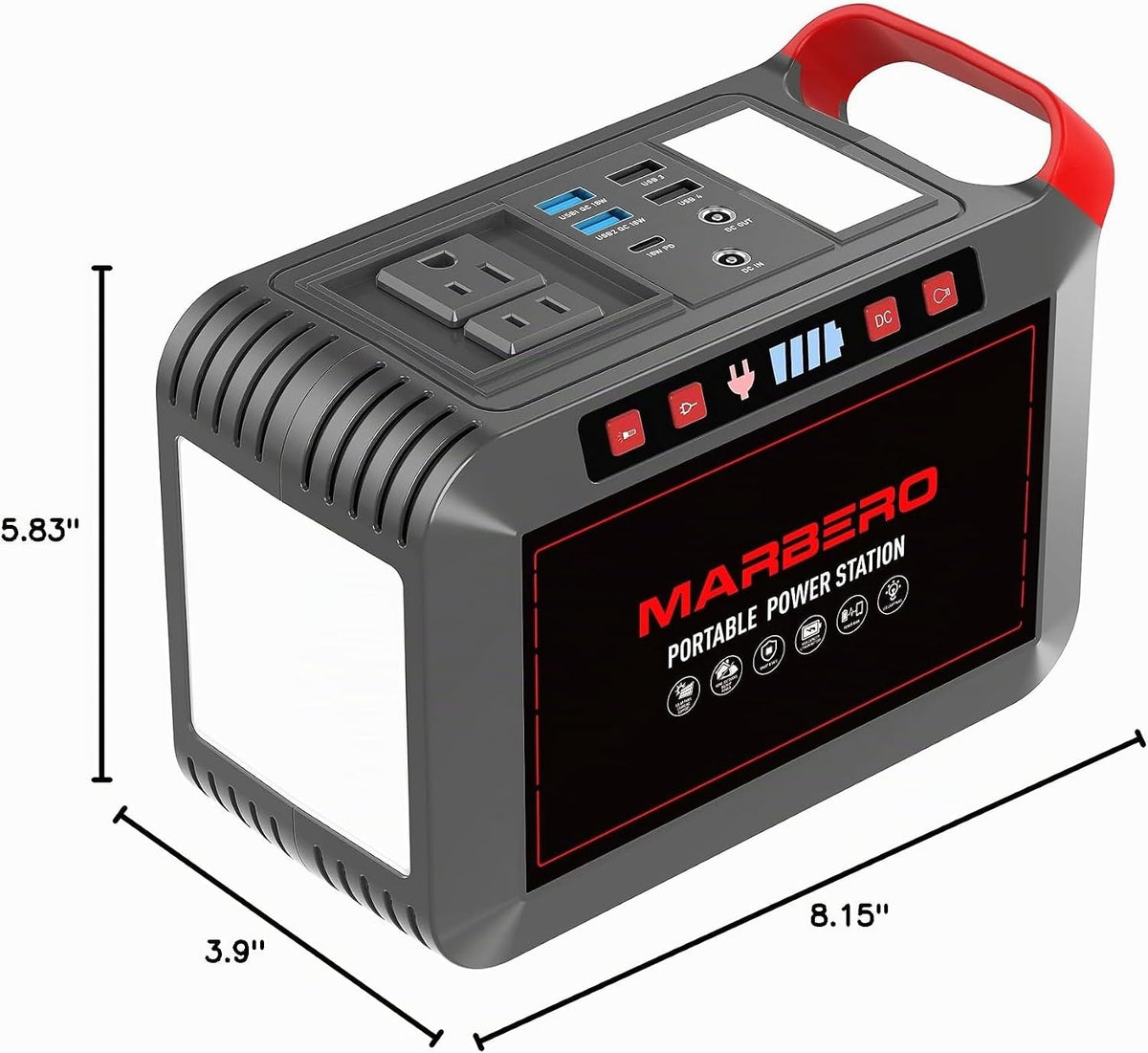 Estación de energía portátil 300W MARBERO 237Wh generador solar de...
