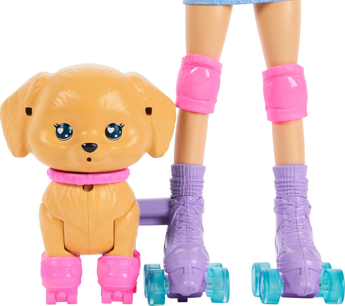 Barbie Mascotas Patinar y Correr Muñeca Morena | Patinaje para cach...
