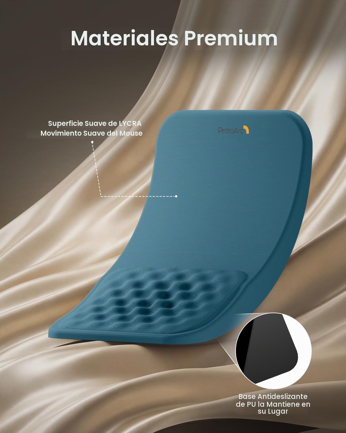 ProtoArc MP50 - Alfombrilla de mouse ergonómica con soporte para mu...