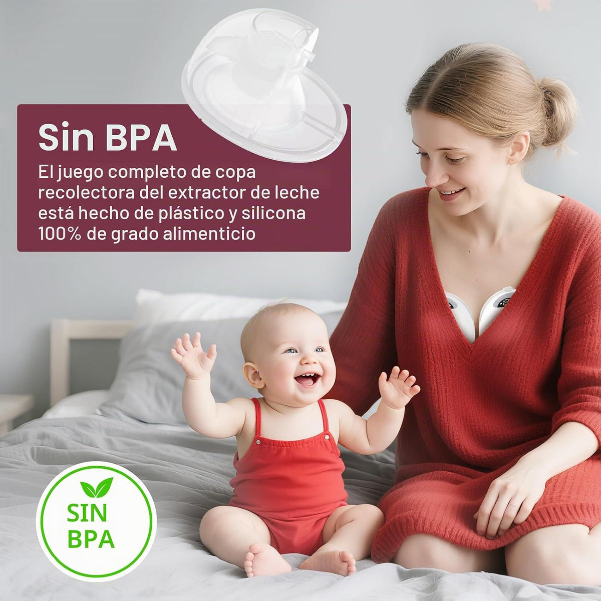 2 piezas de brida de 1.063 in compatibles con extractor de leche Mo...