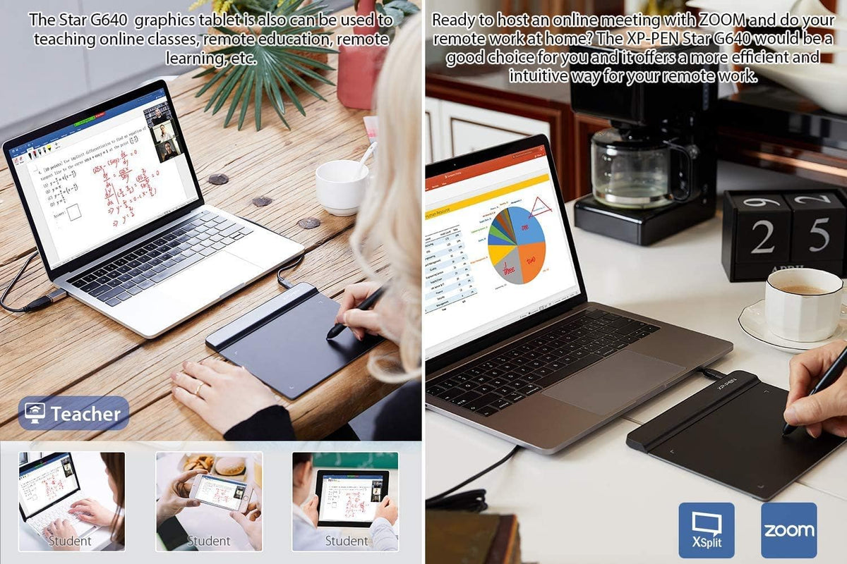 Tableta de Dibujo XPPen StarG640 Tableta Gráfica Digital de 6x4 Pul...