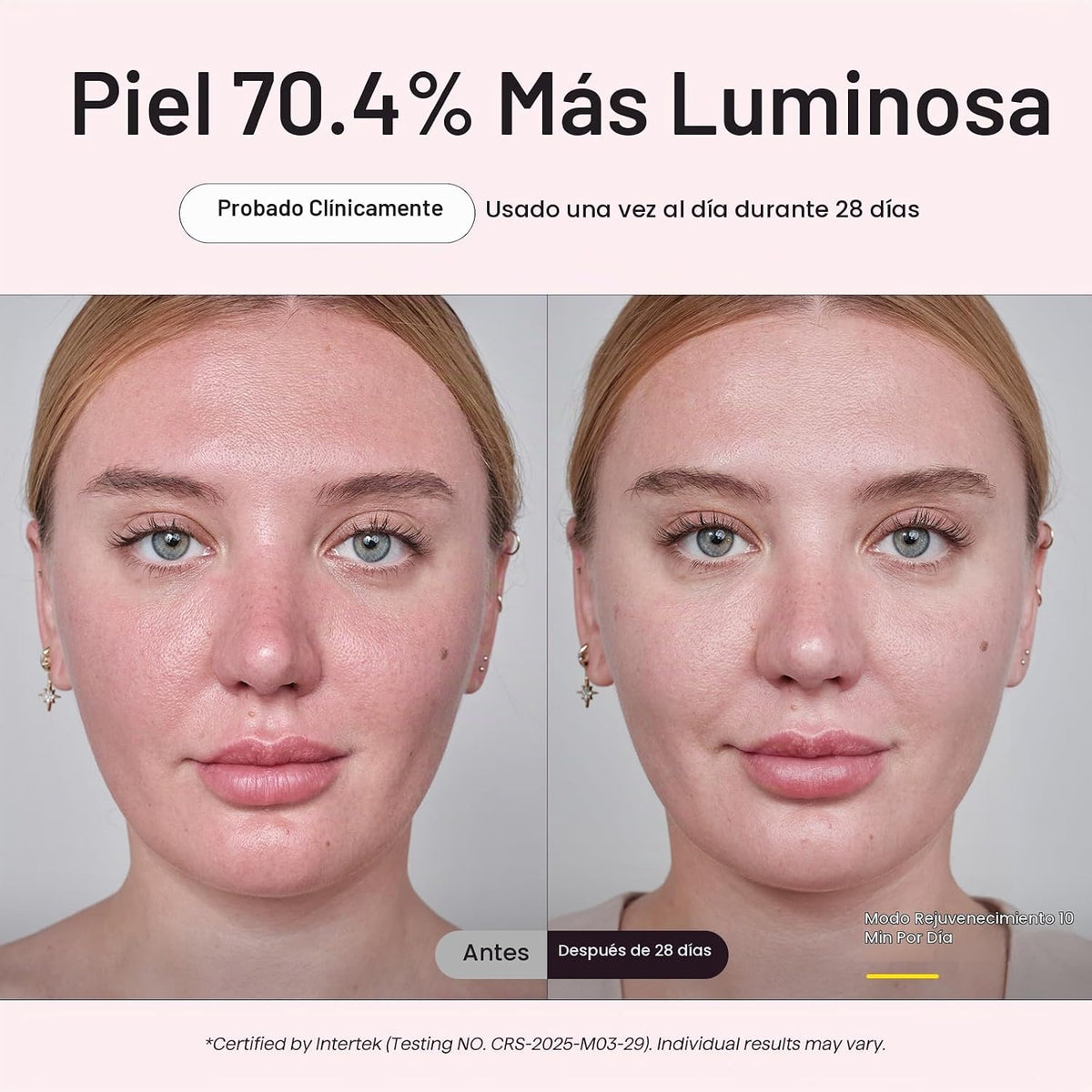 Wavytalk Máscara de terapia de luz roja para cara, ELLE mejor herra...