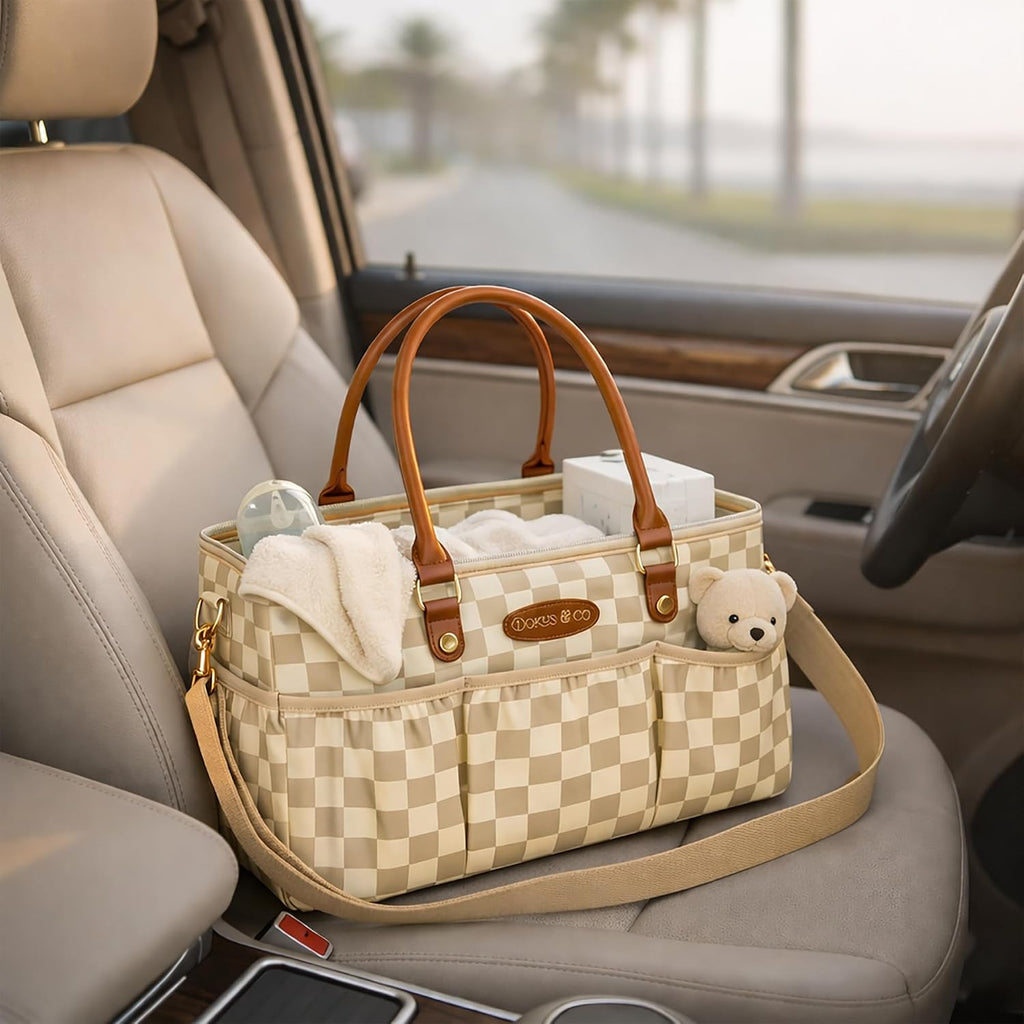 DOKUS &amp; CO Luxe - Bolso para pañales extragrande plegable para...