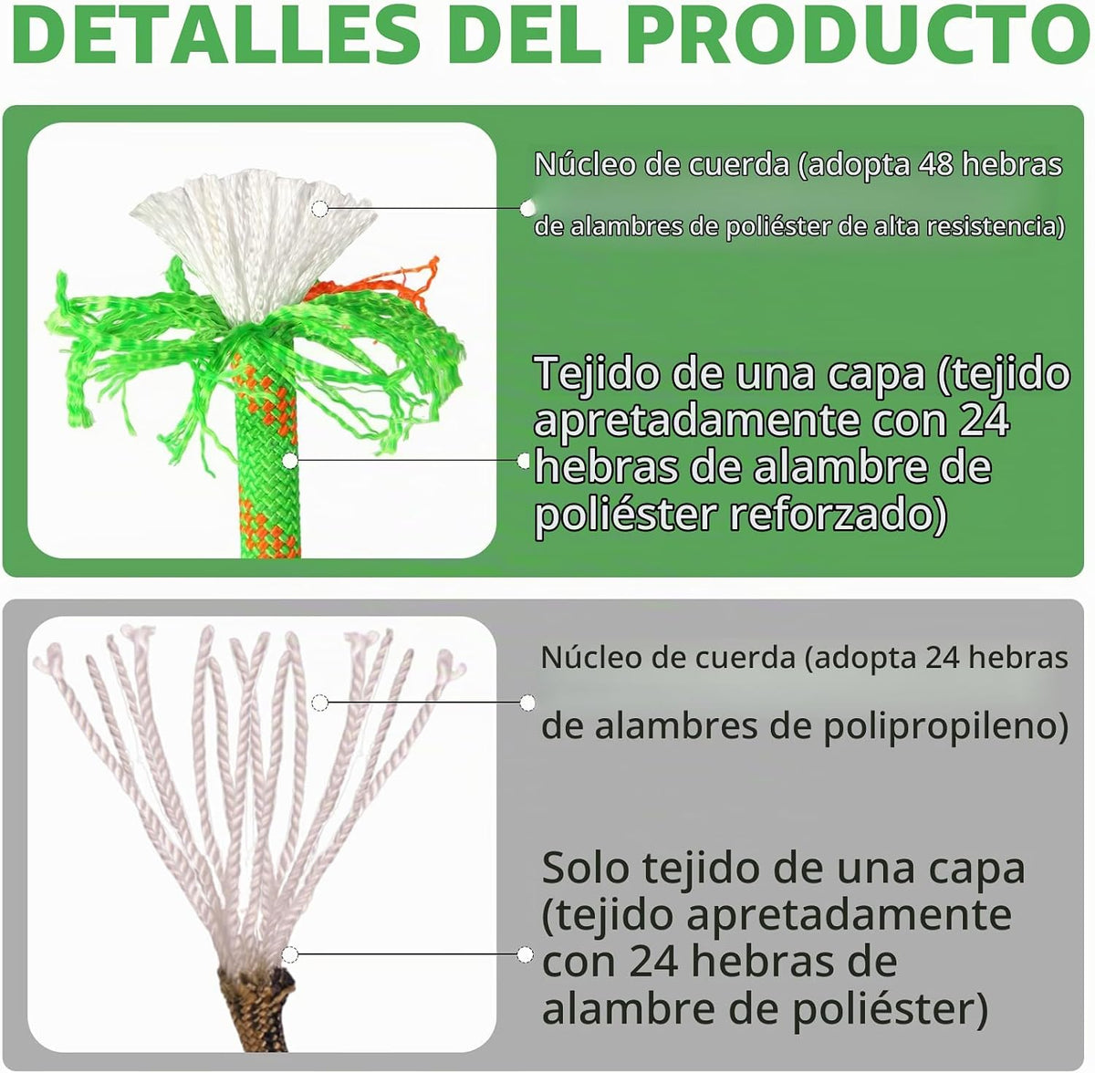 Arborist - Cuerda de escalada de 5\/8 pulgadas x 100 pies, cuerda d...