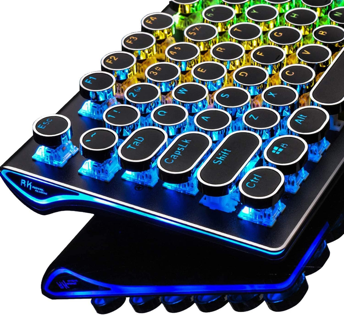 RK ROYAL KLUDGE Teclado de Máquina de Escribir S108, Teclado Mecáni...
