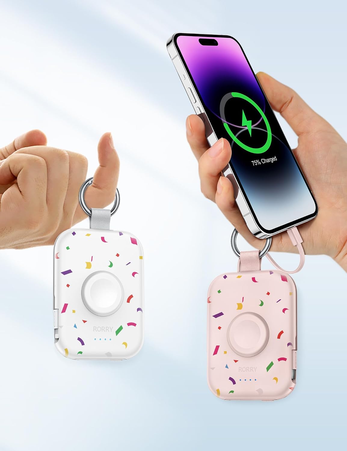 RORRY Cargador portátil CharmGo, cargador portátil de 5000 mAh | Ca...