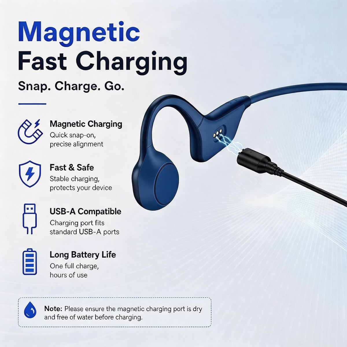 Auriculares abiertos del camionero de la conducción ósea del oído c...