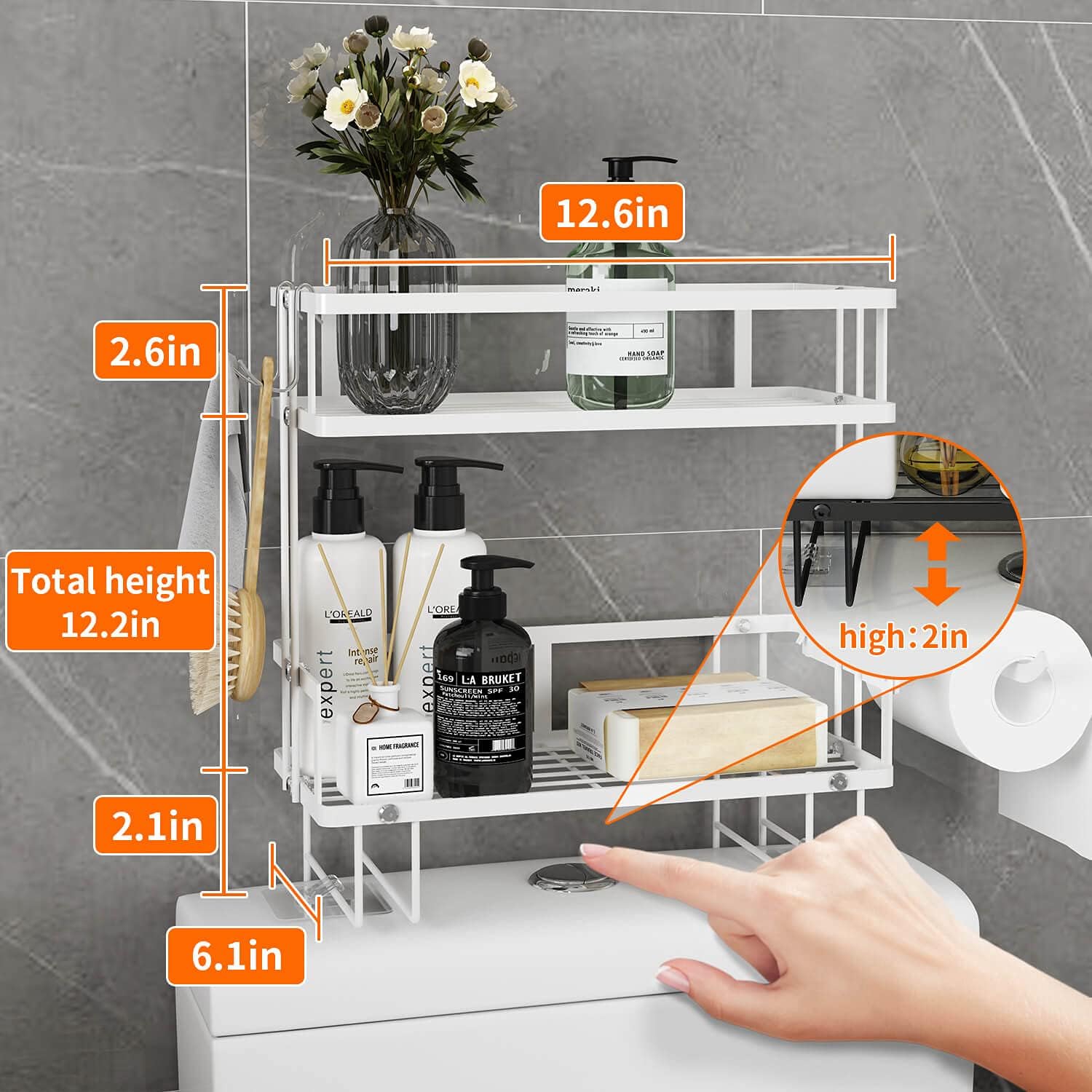 Organizador de Baño Godboat - Gabinete de Almacenamiento Sobre el I...
