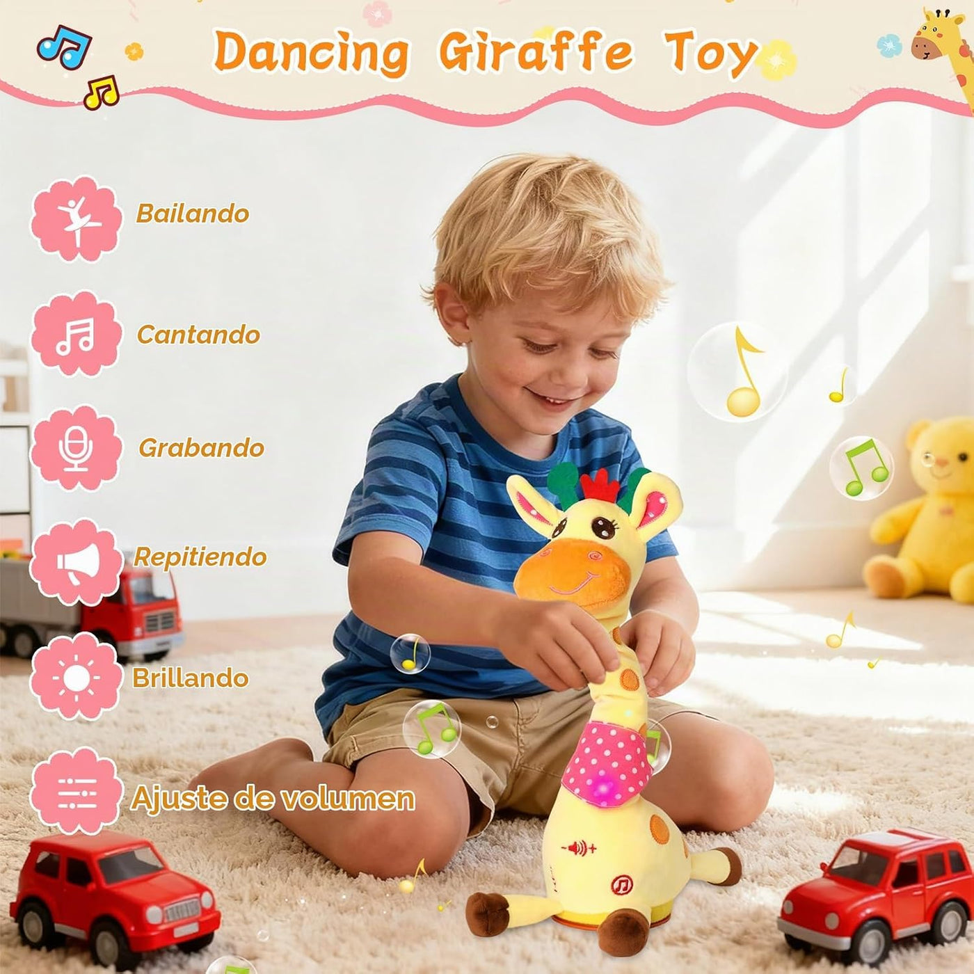 LLUKEME Juguete de jirafa bailarina, juguete de peluche, juguete de...