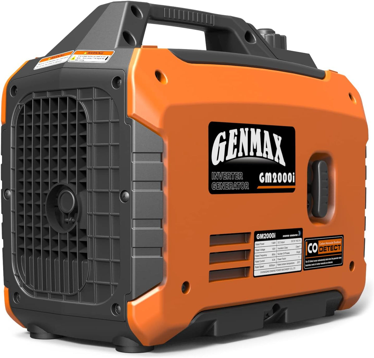 GENMAX Generador portátil, motor de gas ultra silencioso de 2000 W,...