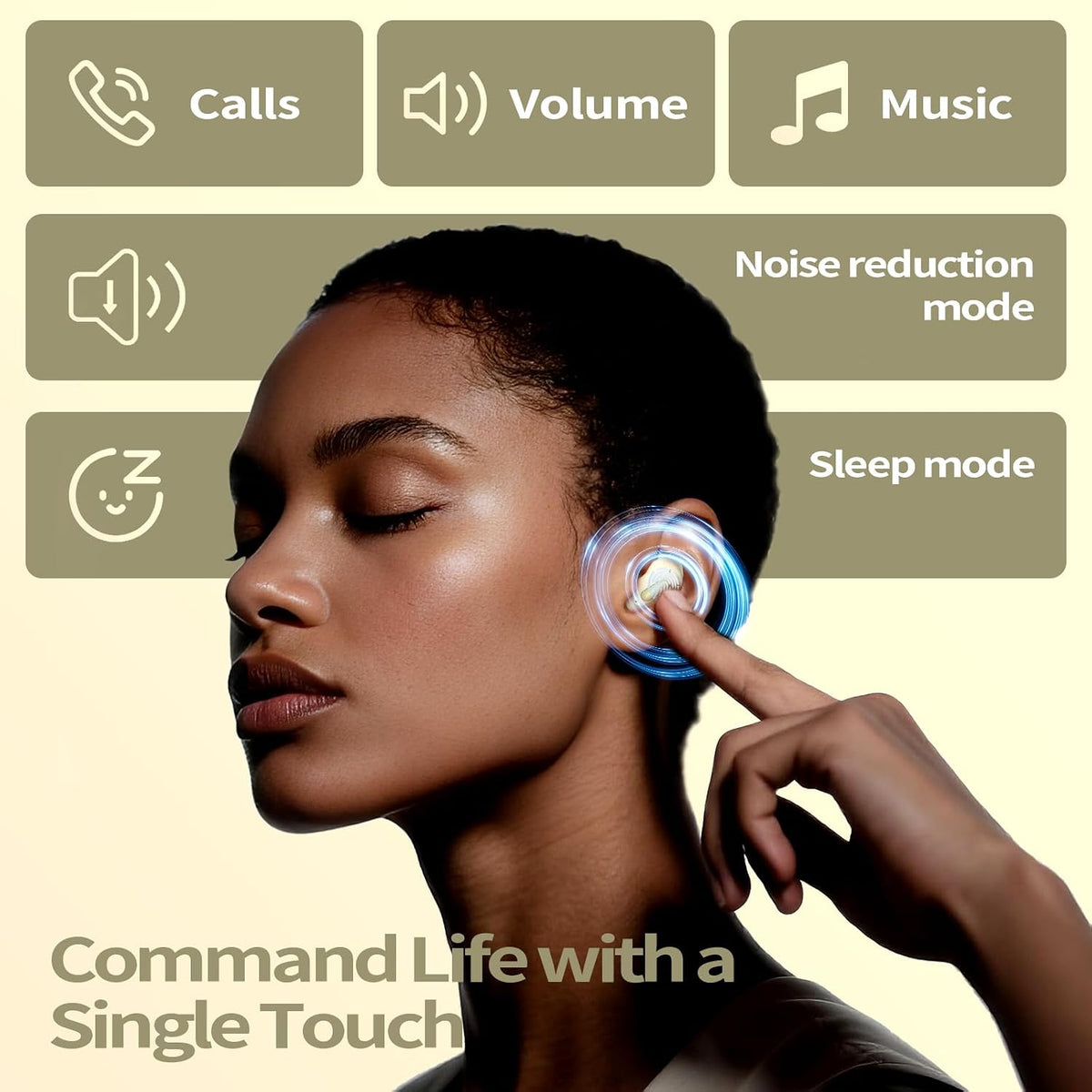 VEKJ Auriculares para dormir 2026 con Bluetooth de 5.4 pulgadas con...