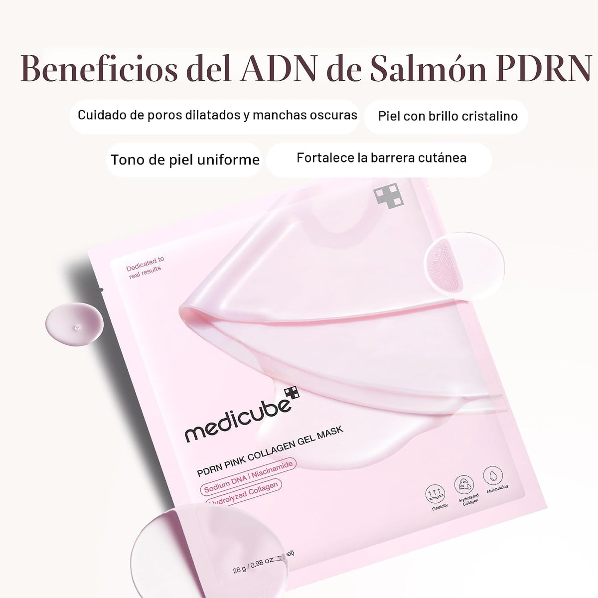 medicube Salmon DNA PDRN Duo para principiantes: máscara de gel de...