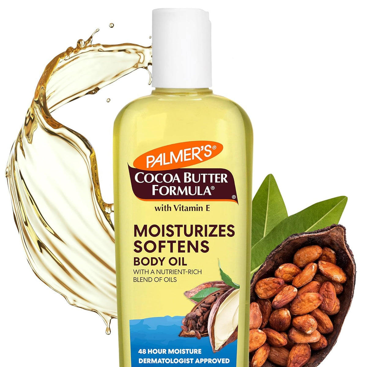 Palmer's Aceite corporal hidratante con fórmula de manteca de c...