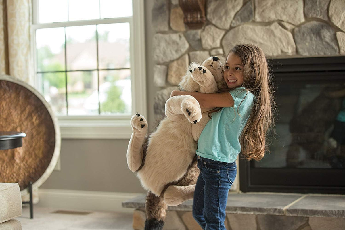 Wild Republic - Peluche de lobo jumbo, animal gigante de peluche, j...