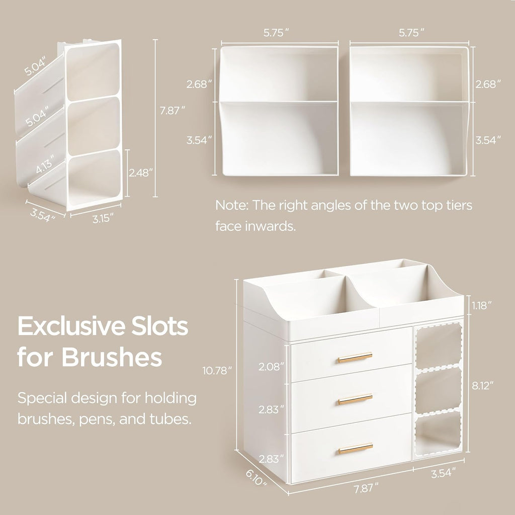 HBlife Organizador de maquillaje para encimera con soporte para cep...