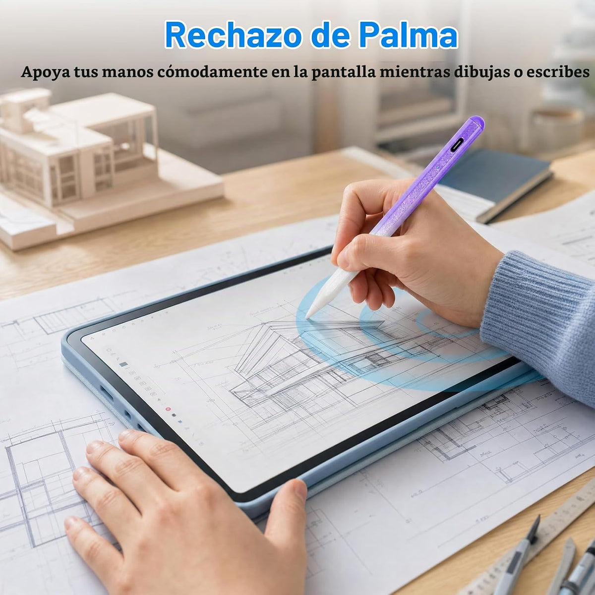 BLEBLE - Lápiz capacitivo para iPad 2018-2026, lápiz de carga rápid...