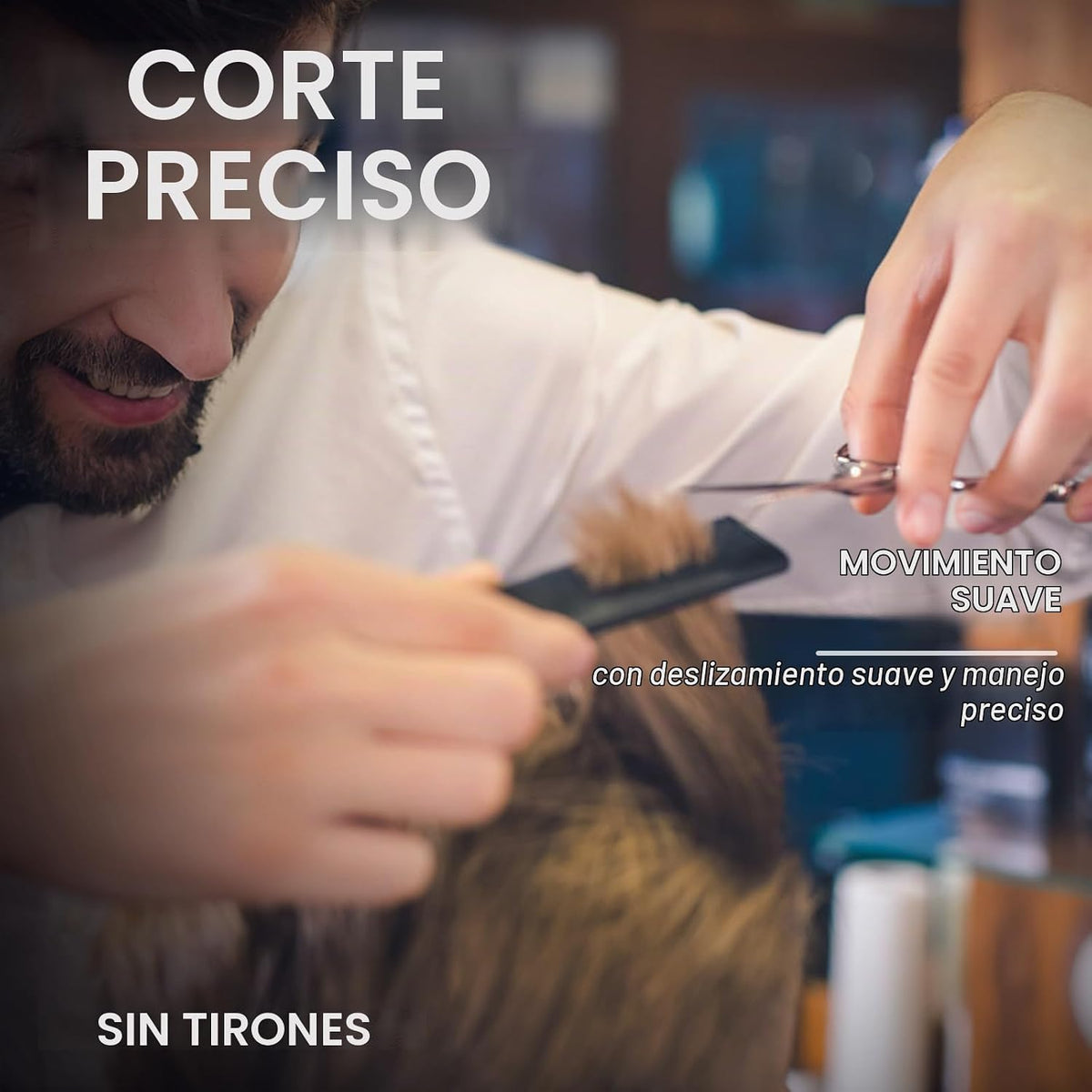 Tijeras de corte de pelo de peluquero extremadamente afiladas profe...