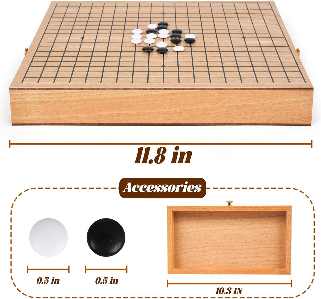 Juego de madera tradicional de 12 pulgadas con cajones de almacenam...