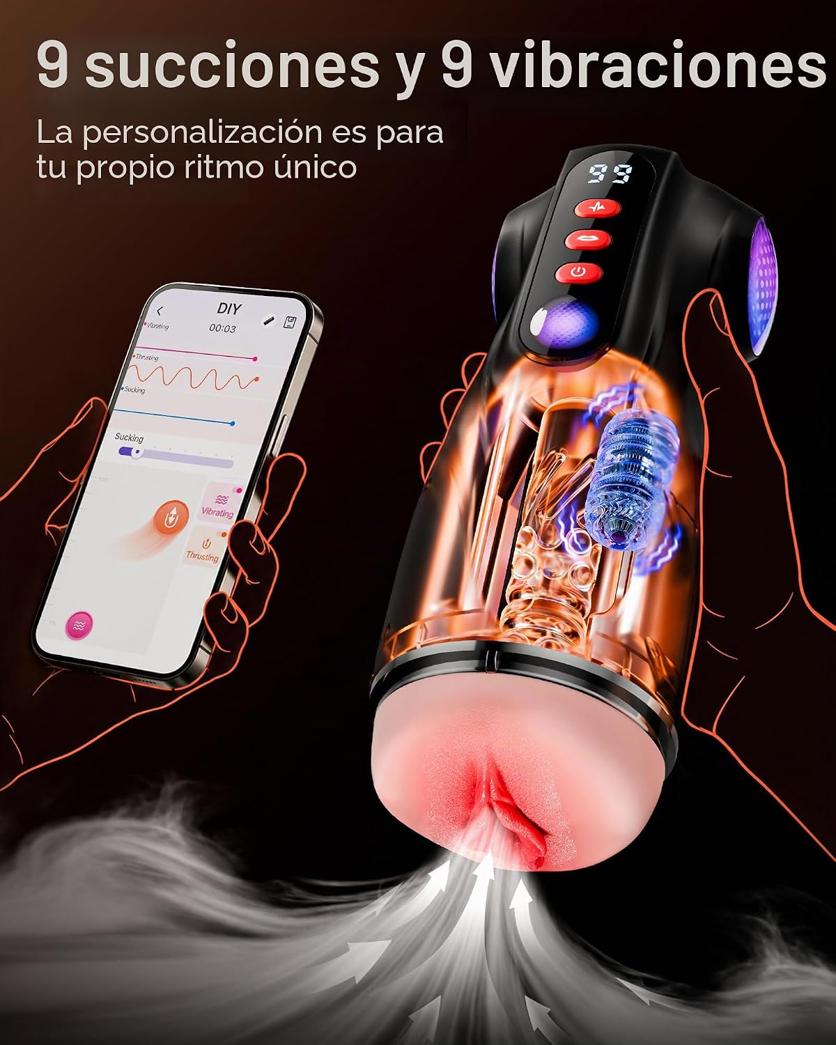 Uoffile Chupando Masturbador Masculino Bolsillo Coño 3 Pornstar Rep...