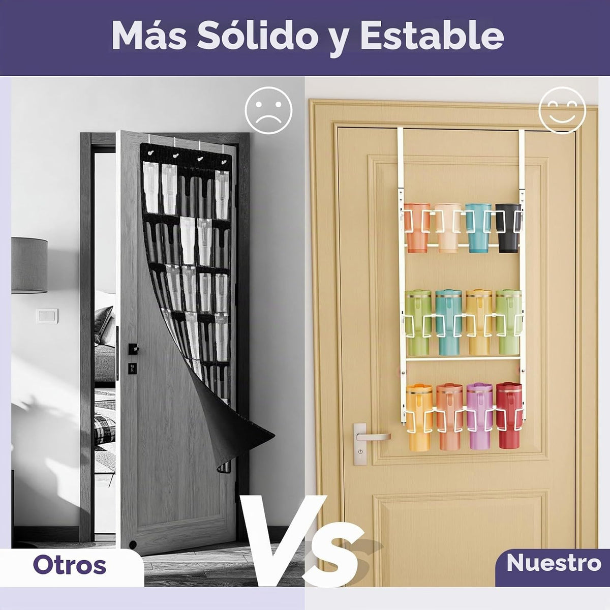 SWTYMIKI Organizador de botellas de agua de 3 niveles \u2013 Organi...
