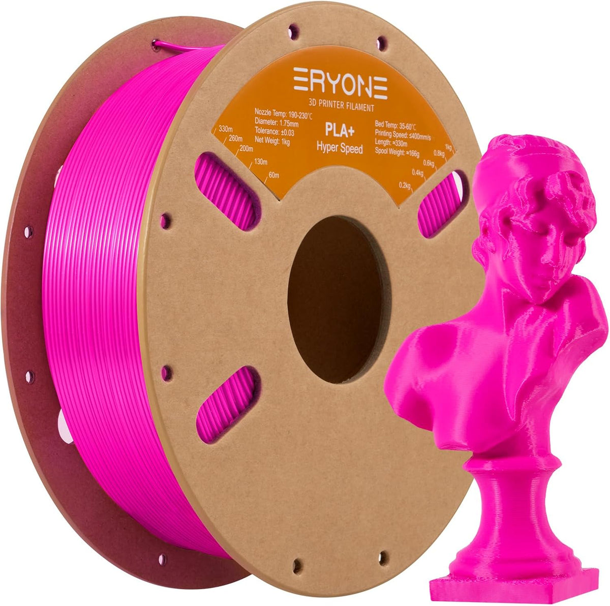 ERYONE Filamento PLA Plus de alta velocidad 1.75mm +\/- 0.03mm, fil...