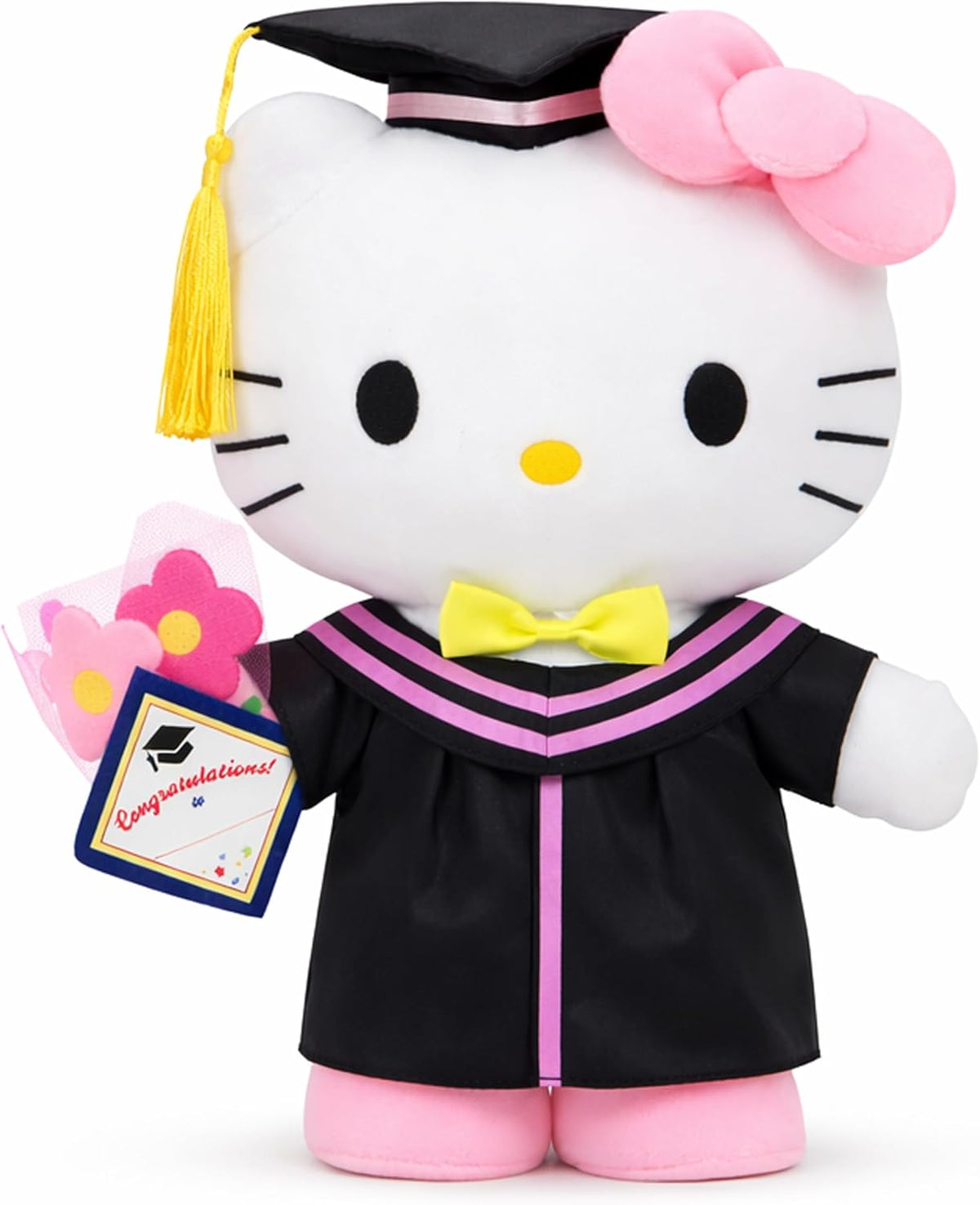 RELIGES Gato de peluche de graduación de 11 pulgadas, animal de pel...