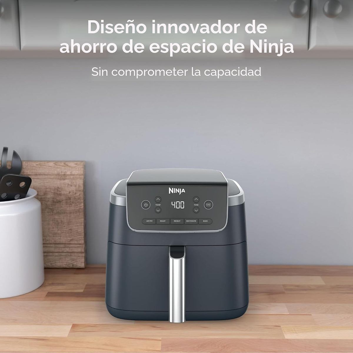 Ninja Air Fryer Pro, 5 cuartos de galón, 5 en 1, Cyberspace, AF142B...