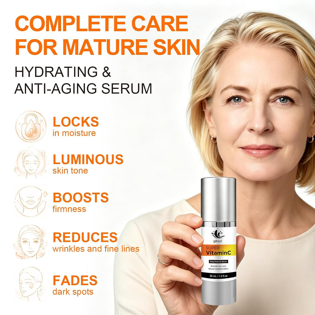 Suero de súper vitamina C y retinol para piel madura \u2013 Tratami...