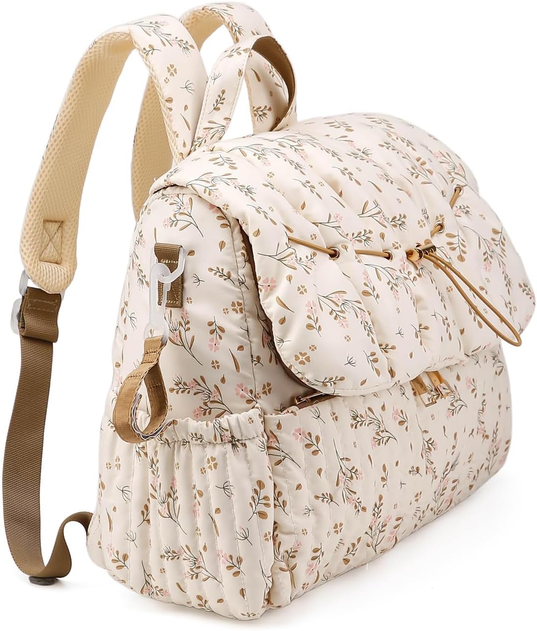 ANKICK Mochila acolchada para pañales con correas para cochecito, b...