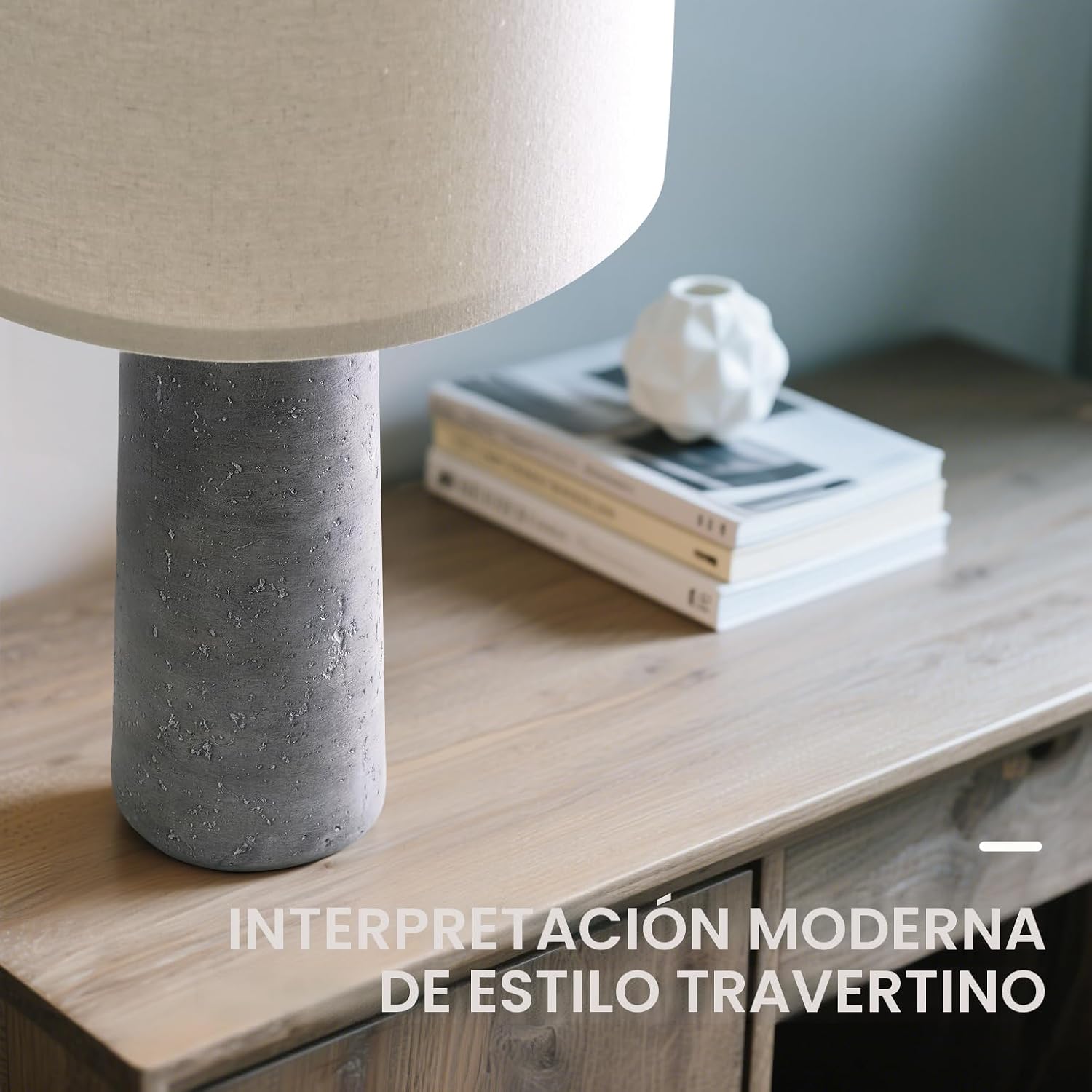 BOBOMOMO Juego de 2 lámparas de mesa modernas de 27.25 pulgadas, lá...