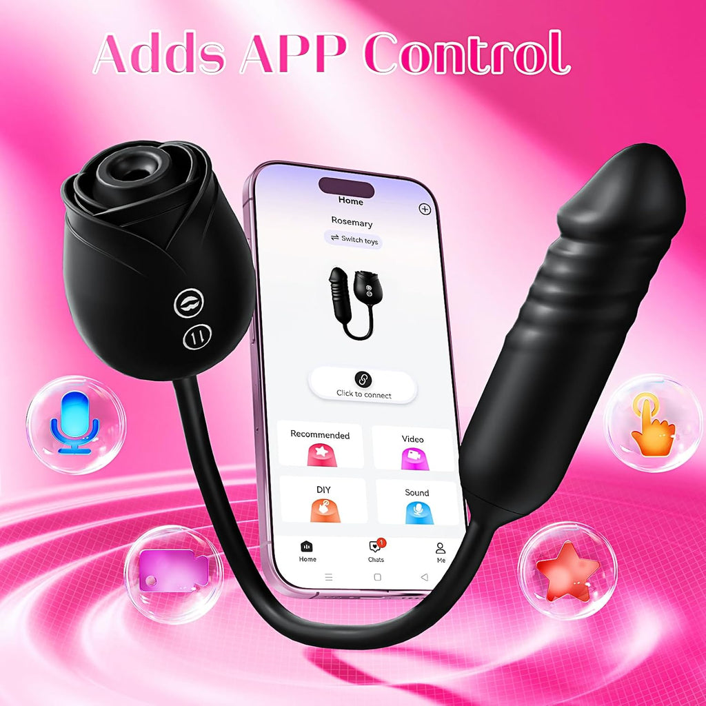 Consoladore Vibrador para Mujeres - MOOLIGIRL Control por APP Rosa,...