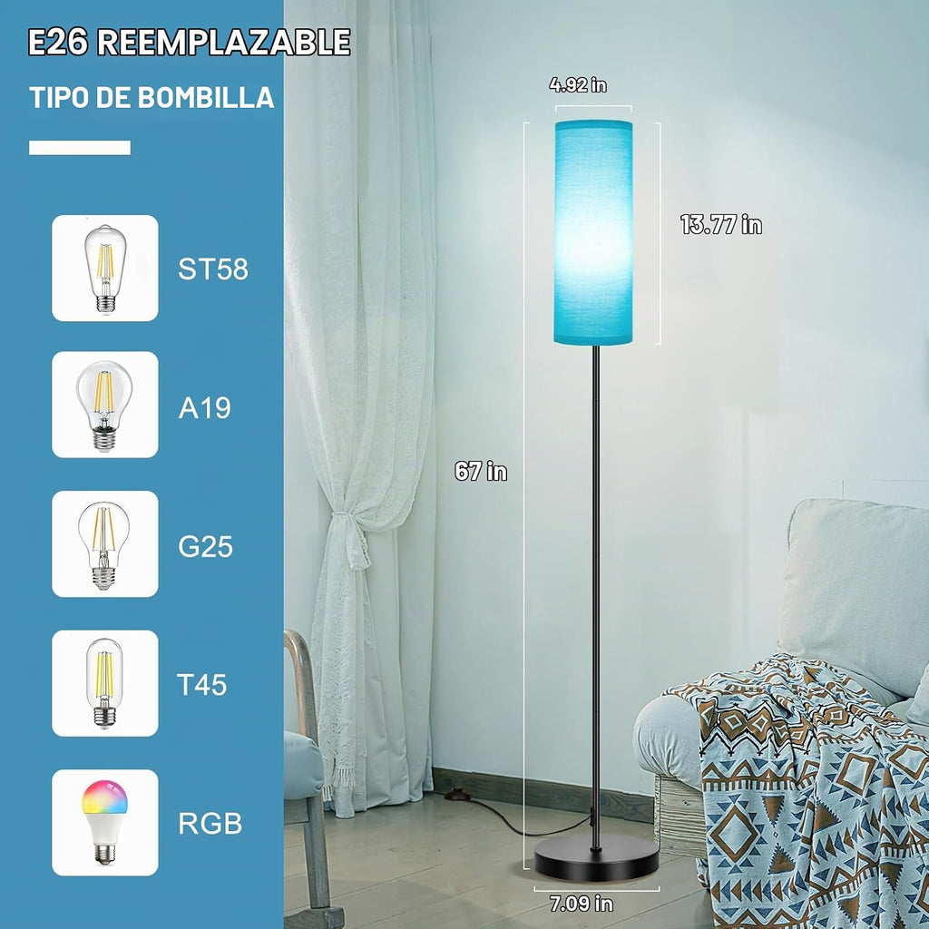 FRIDEKO HOME Lámpara de pie, iluminación ambiental que cambia de co...
