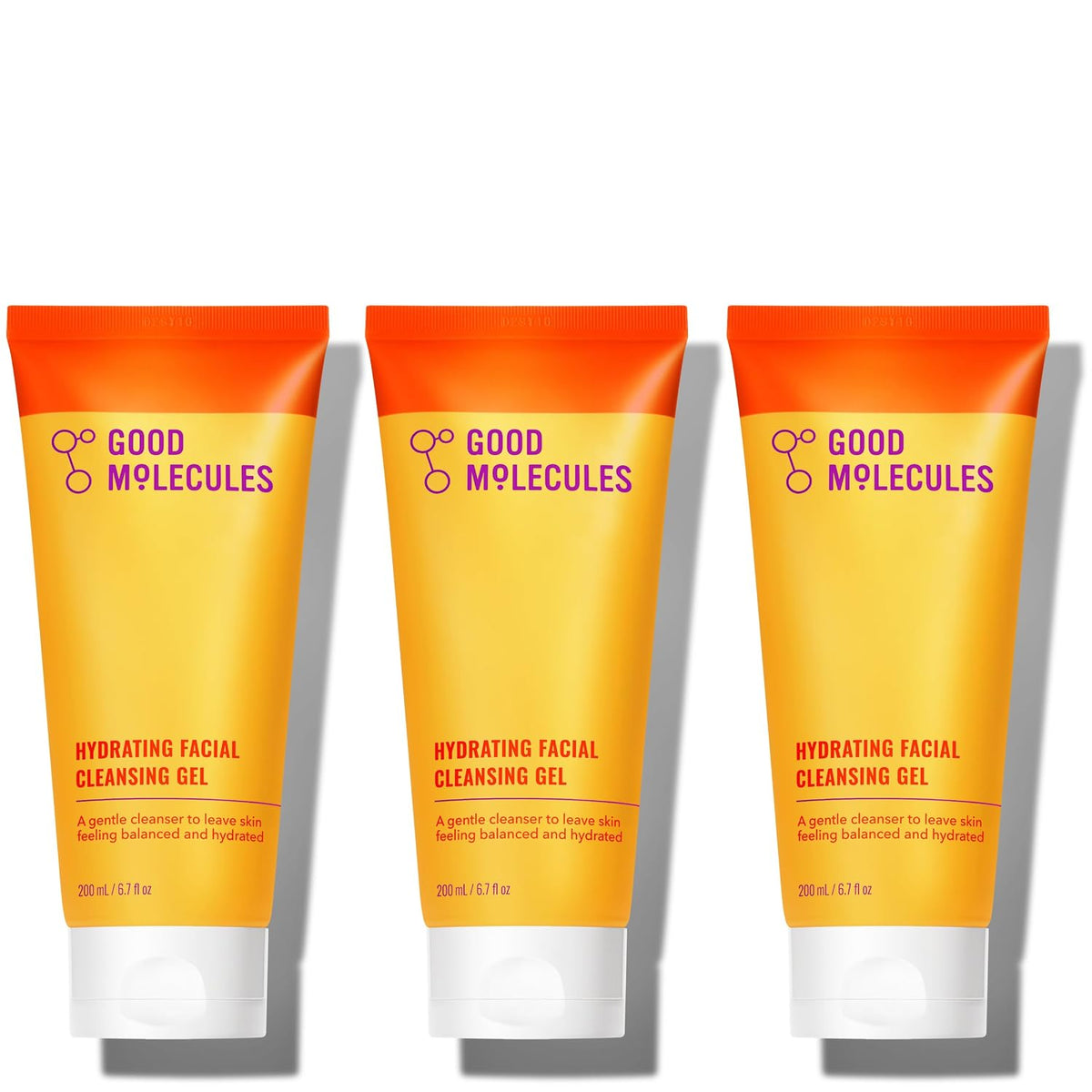 Good Molecules Gel limpiador facial hidratante, lavado facial suave...