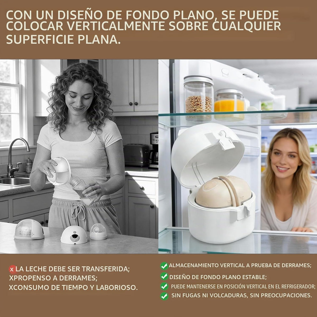 Funda para extractor de leche para nevera compatible con Eufy S1 Pr...