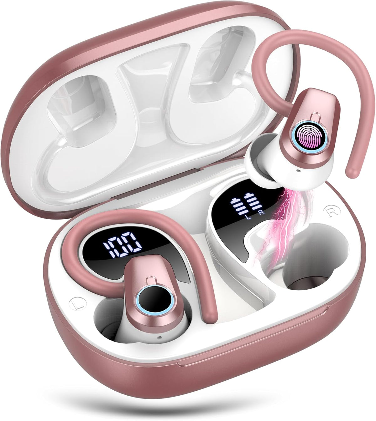 Auriculares inalámbricos, auriculares Bluetooth 2026 5.3 Sport, aur...