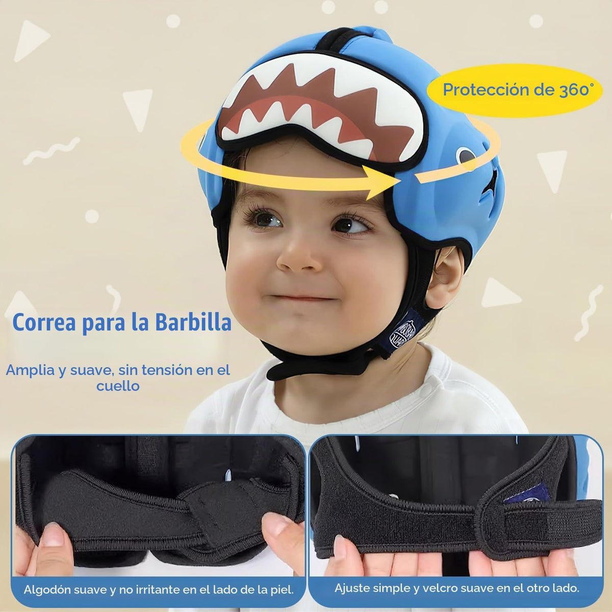 MamboBaby - Casco de seguridad para bebé, protector de cabeza de be...