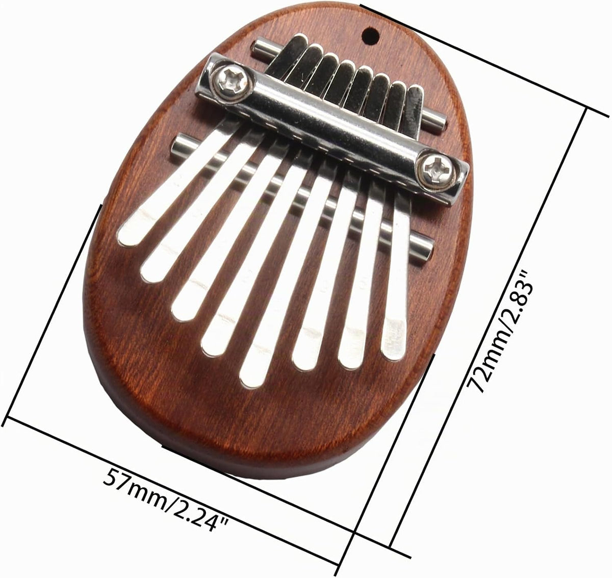 Uenhoy Mini Piano de Pulgar Kalimba de Madera de 8 Teclas Piano de...