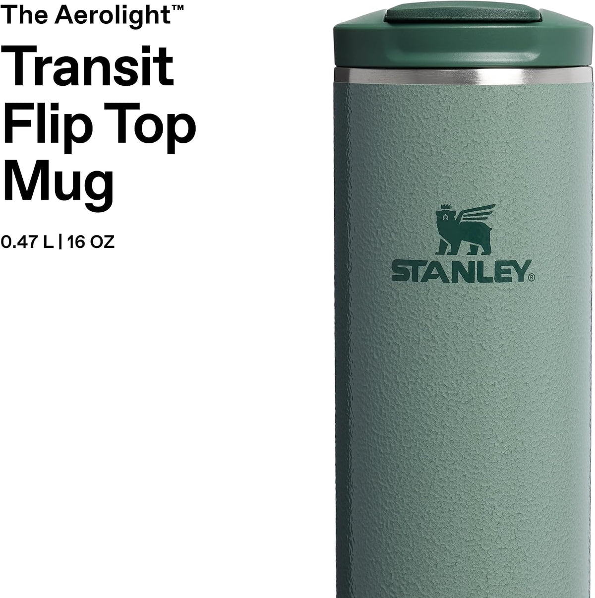 STANLEY 1913 Transit - Taza abatible de 0.47 litros, mantiene 6 hor...