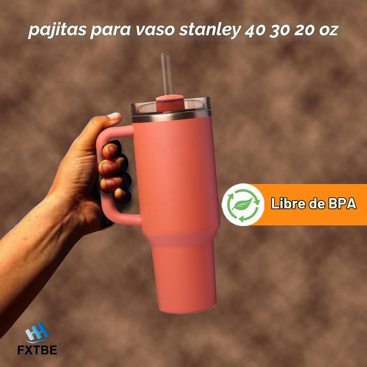 Paquete de 6 popotes para Stanley Cup de 40 onzas, popotes de repue...
