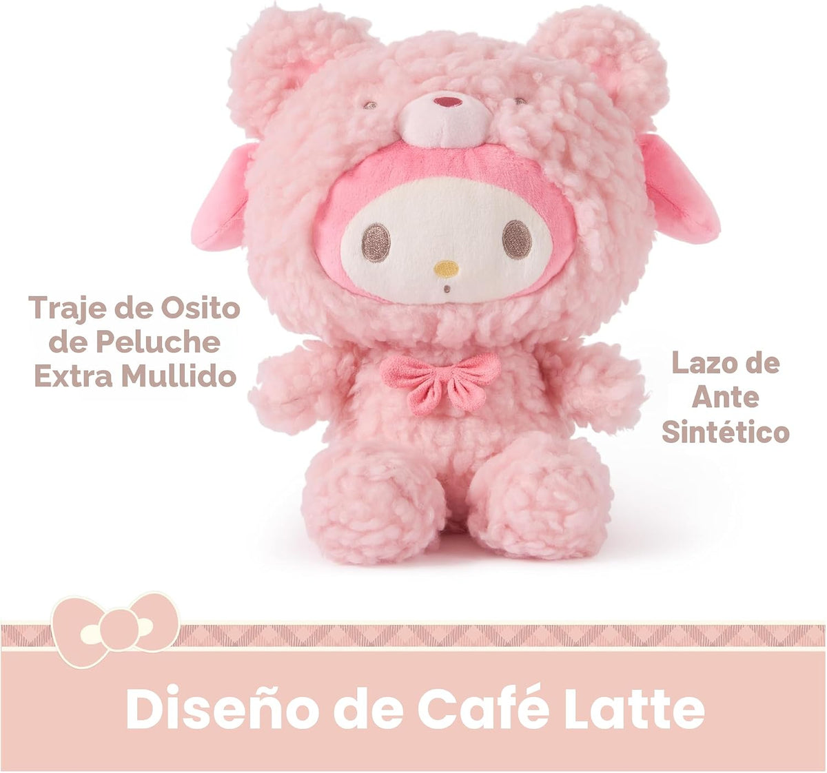 GUND Sanrio My Melody - Traje de oso de peluche de 10 pulgadas para...